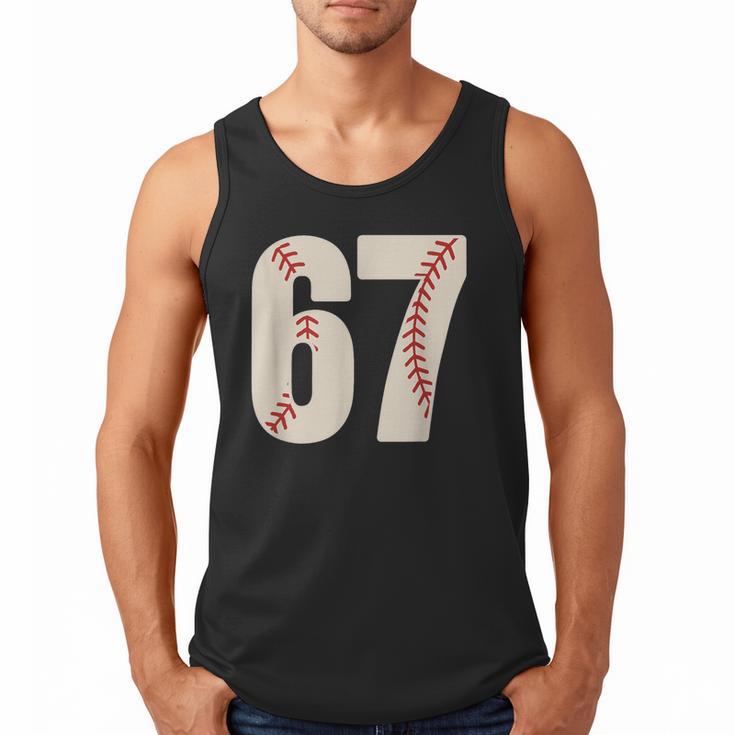 67 Baseball Six Seven 6 7 Meme 67 Men Tank Top