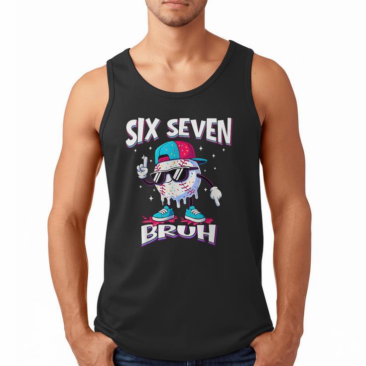 67 Meme Six Seven Baseball Ice Cream Drip Girls Boys Men Tank Top