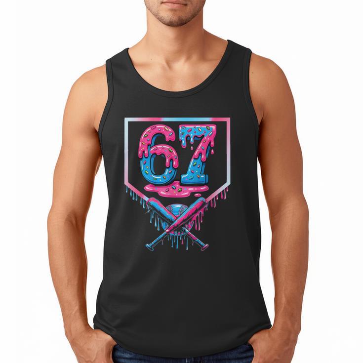 67 Six Seven Baseball Ice Cream Drip Cool Meme 67 Men Tank Top