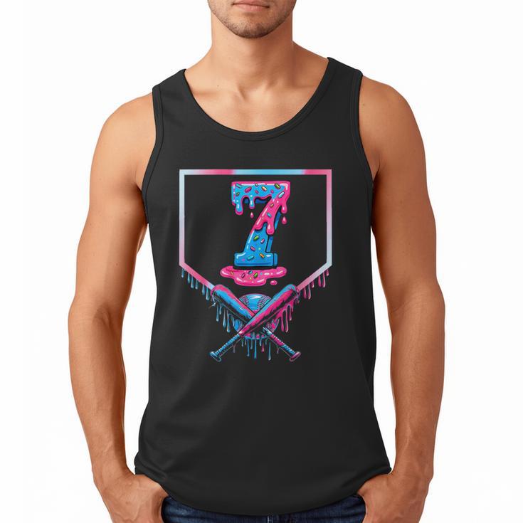 67 Six Seven Meme Baseball Ice Cream Drip 67 Gen Alpha Slang Men Tank Top