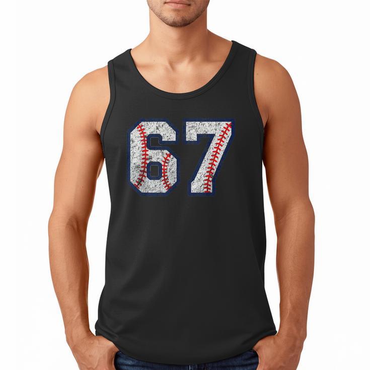 67 Sports Meme – Baseball Number 6 7 Men Tank Top