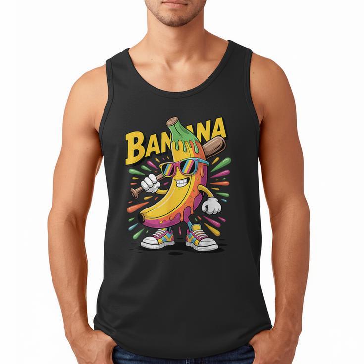 Banana Baseball Cartoon Cool Sports Kids Teens Men Tank Top Banana Baseball Cartoon Cool Sports Kids Teens Men Tank Top