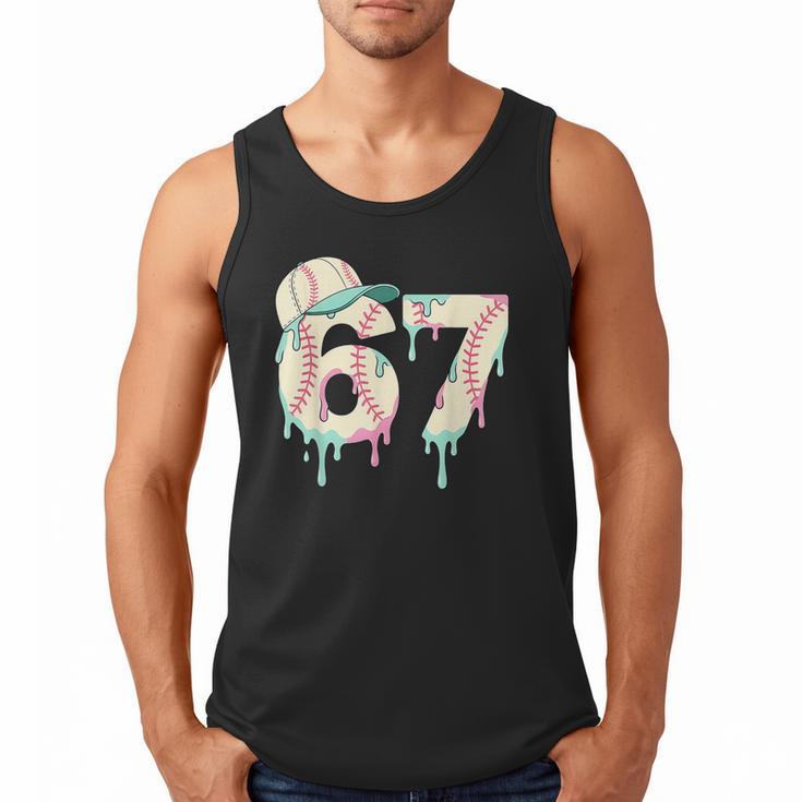 Baseball 67 Drip Six Seven Baseball Dripping Boys Kids Men Tank Top