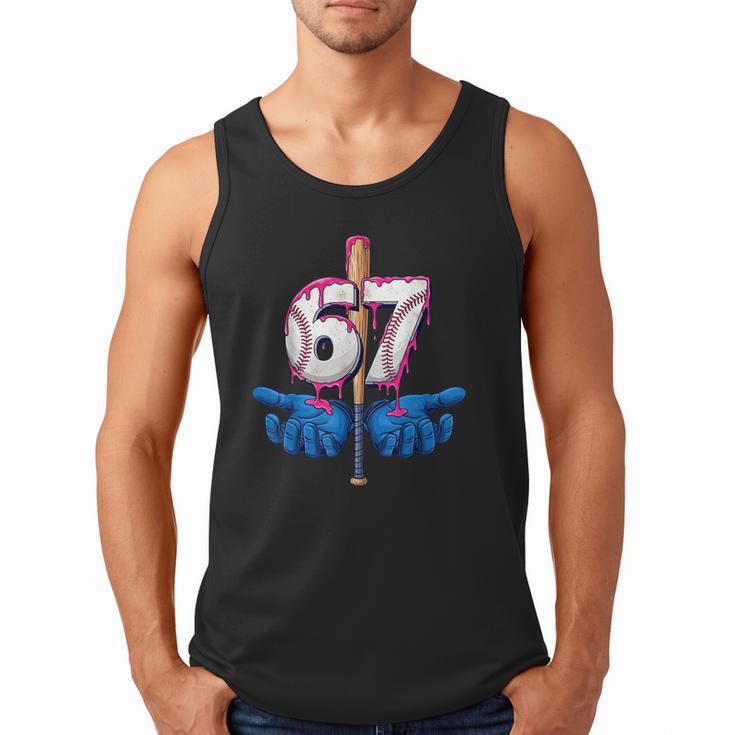 Baseball 67 Six Seven Gen Alpha Meme Drip Men Tank Top