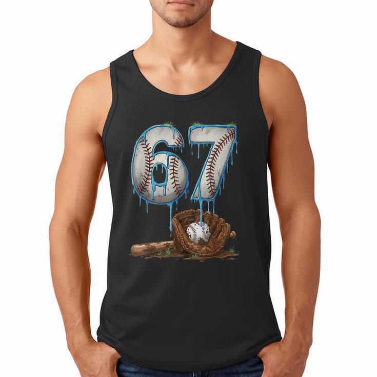Baseball 67 Six Seven Meme 6-7 Drip Baseball Boys Men Men Tank Top