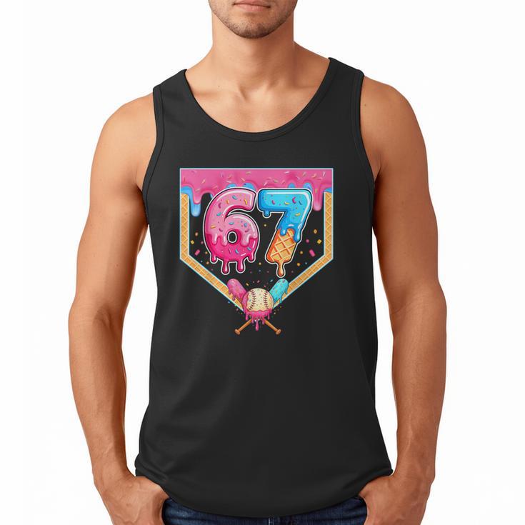 Baseball 67 Six Seven Meme Drip 6 7 Boys Girl Kids Men Tank Top