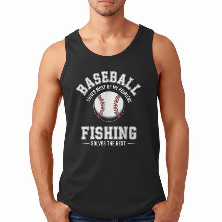Baseball & Fishing Men Tank Top