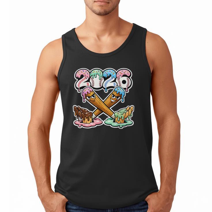 Baseball Bat 2026 Hands Drip Boys Ice Cream Dripping Youth Men Tank Top