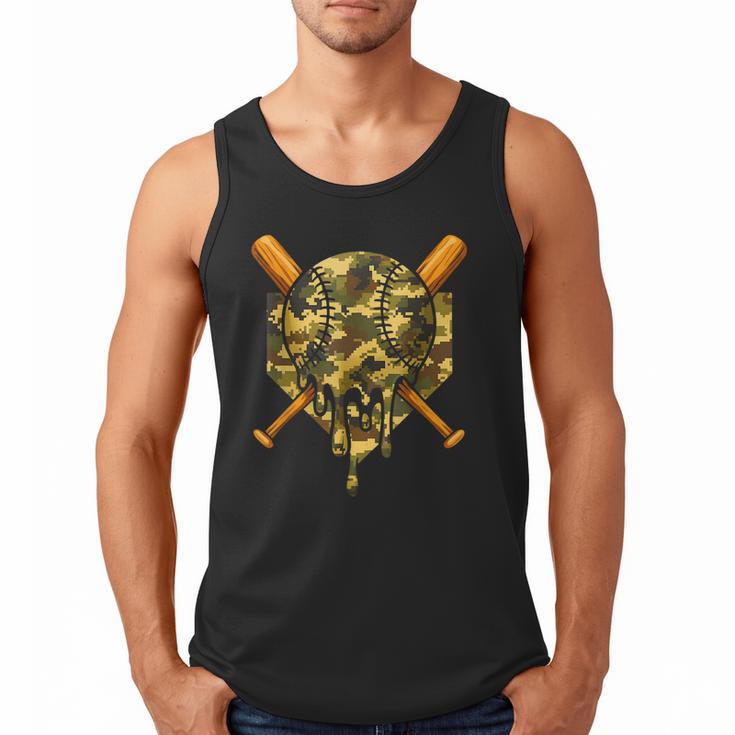 Baseball Camo Boys Ice Cream Youth Baseball Men Tank Top