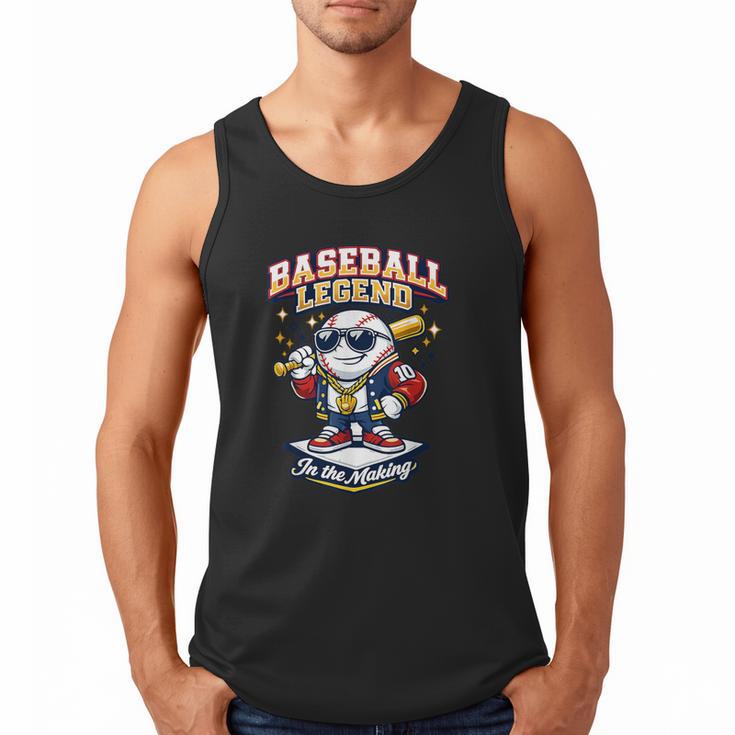 Baseball Cute Youth Ice Cream Valentine Day Sporty Fun Men Tank Top