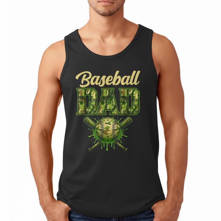 Baseball Dad Camo Ice Cream Baseball Father's Day Men Tank Top