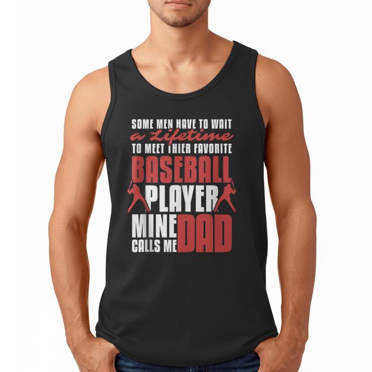 Baseball Dad Cute Love Home Run Pitcher Catcher Baseball Fan Men Tank Top