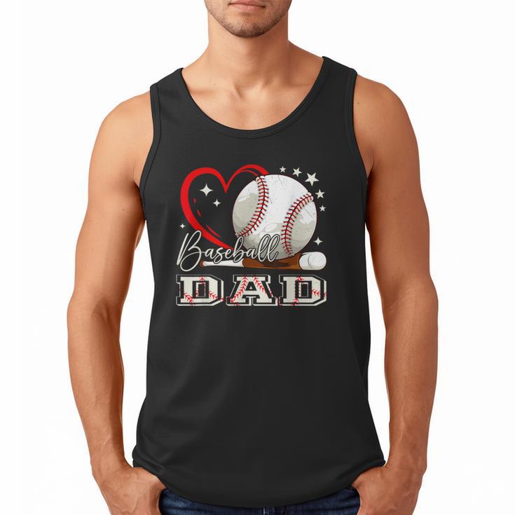 Baseball Dad Family Matching Cute Baseball Lover Men Tank Top