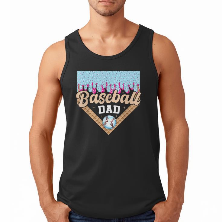 Baseball Dad Ice Cream Drip Fathers Day Men Tank Top Baseball Dad Ice Cream Drip Fathers Day Men Tank Top