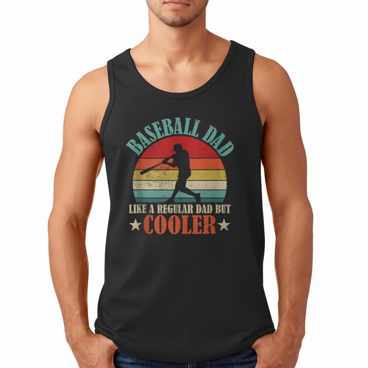 Baseball Dad Like A Regular Dad But Cooler Father's Day Men Tank Top