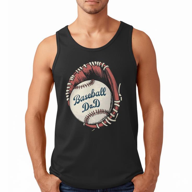 Baseball Dad Softball Glove And Ball Men Tank Top