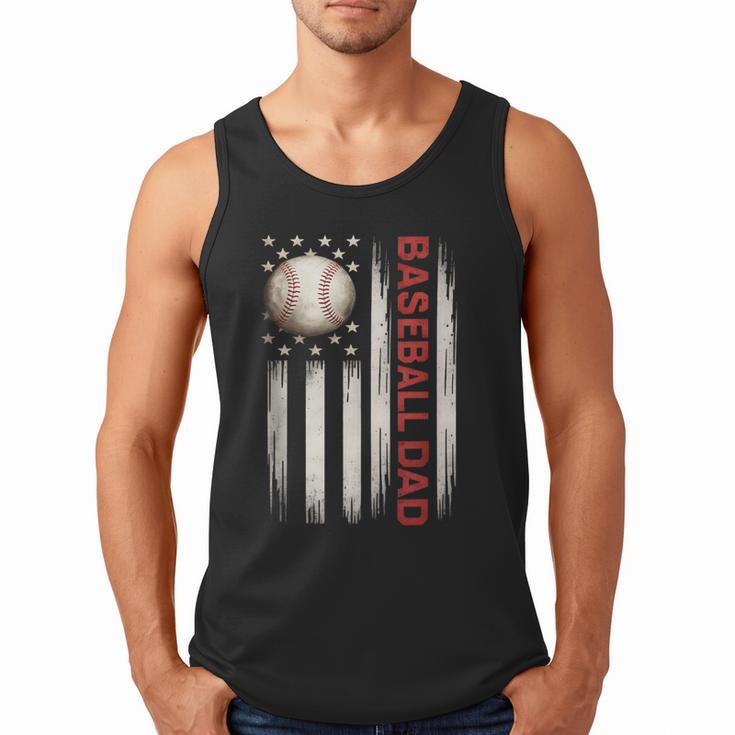Baseball DAD USA American Flag Fathers Day 4th Of July Men Tank Top Baseball DAD USA American Flag Fathers Day 4th Of July Men Tank Top