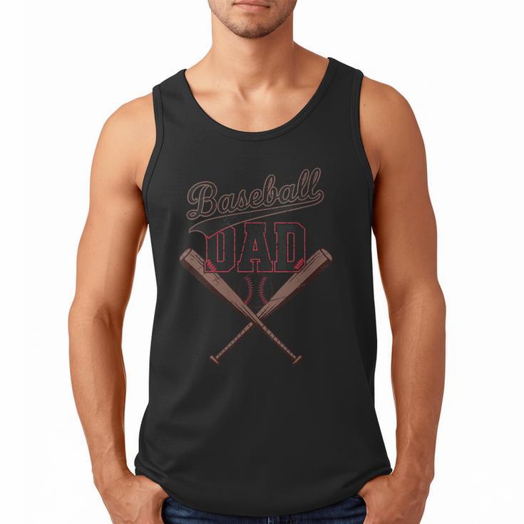 Baseball Dad Vintage Family Matching Father's Day Dad Life Men Tank Top