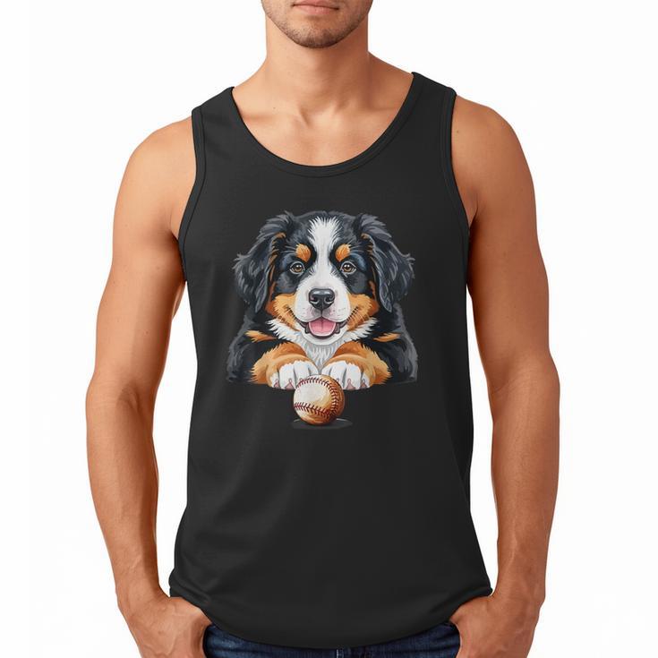 Baseball Dog Men & Women Men Tank Top