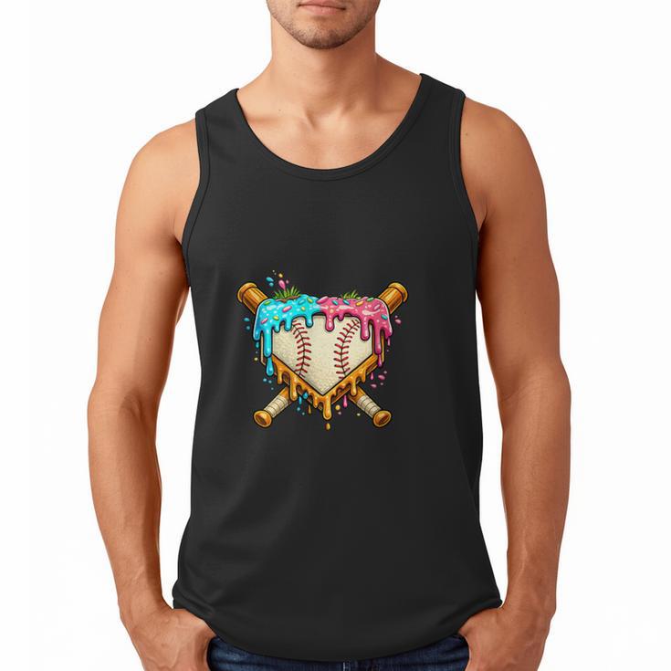 Baseball Drip For Boys Ice Cream Dripping Baseball Sport Men Tank Top