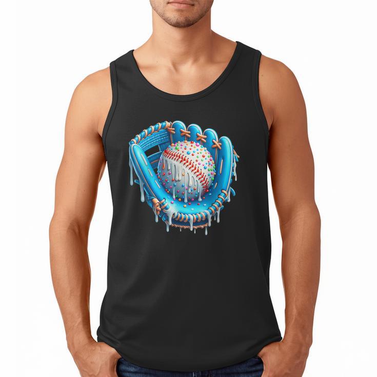 Baseball Drip Ice Cream Glove With Sprinkles Ball Boys Youth Men Tank Top
