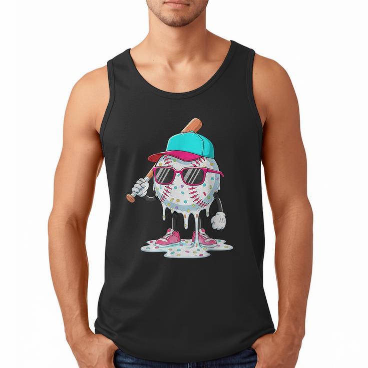 Baseball Drip Ice Cream Lifestyle Sprinkless Boy Kid Men Tank Top
