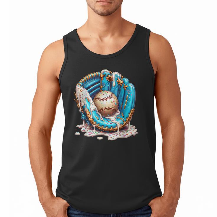 Baseball Drip Ice Cream Sprinkless Glove Boy Kid Men Tank Top