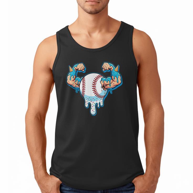 Baseball Drip Ice Cream Strong Character Men Tank Top