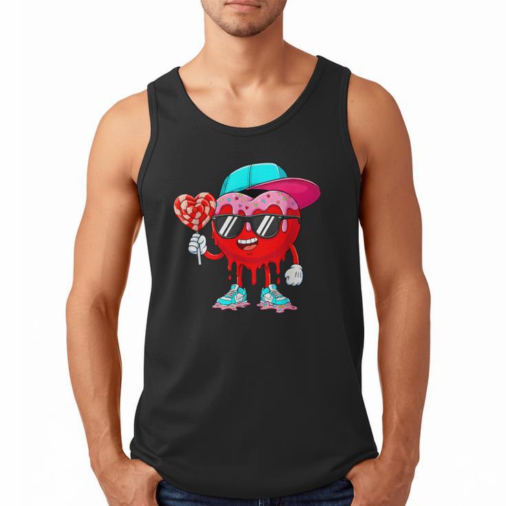 Baseball Drip Ice Cream Valentines Day Baseball Sport Boys Men Tank Top