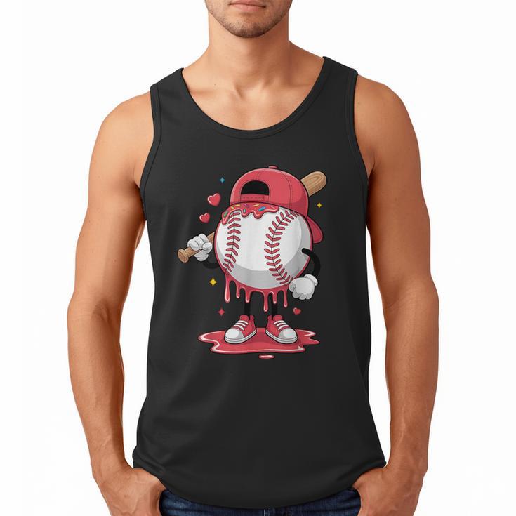 Baseball Drip Icecream Boy Kids Valentine Men Tank Top