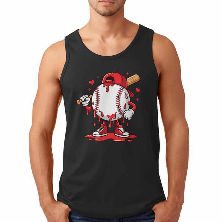 Baseball Drip Icecream Men Boy Valentine Men Tank Top
