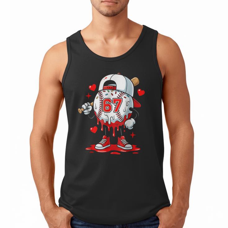 Baseball Drip Icecream Valentine 67 Meme Tees Men Youth Boys Men Tank Top