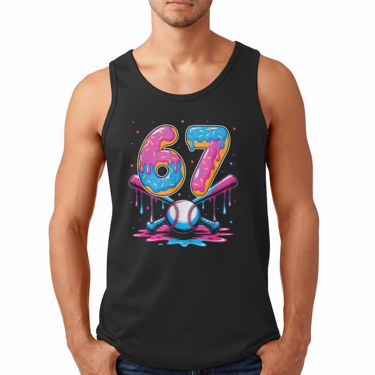Baseball Drip Number 67 Player 67Th Birthday Baseball Meme Men Tank Top