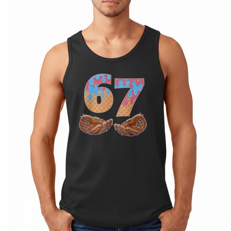 Baseball Drip Number 67 Player Six Seven Meme Men Tank Top