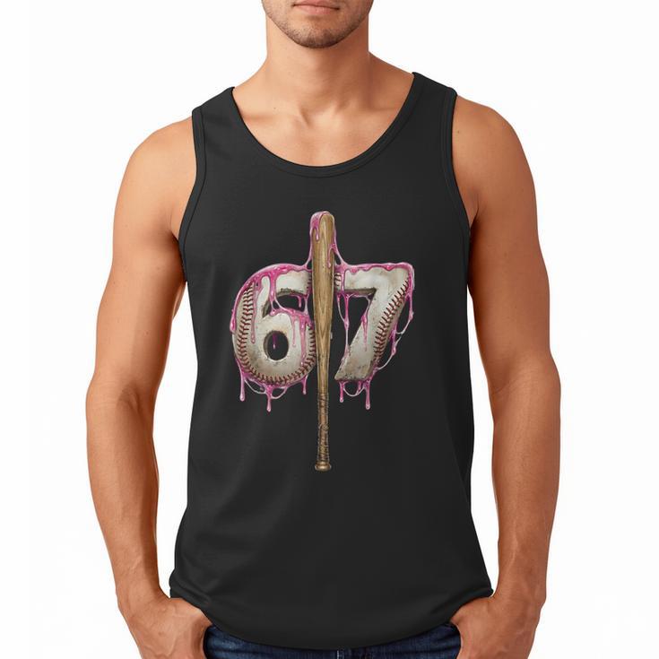 Baseball Drip Number 67 Sports Player Six Seven Meme Fan Men Tank Top