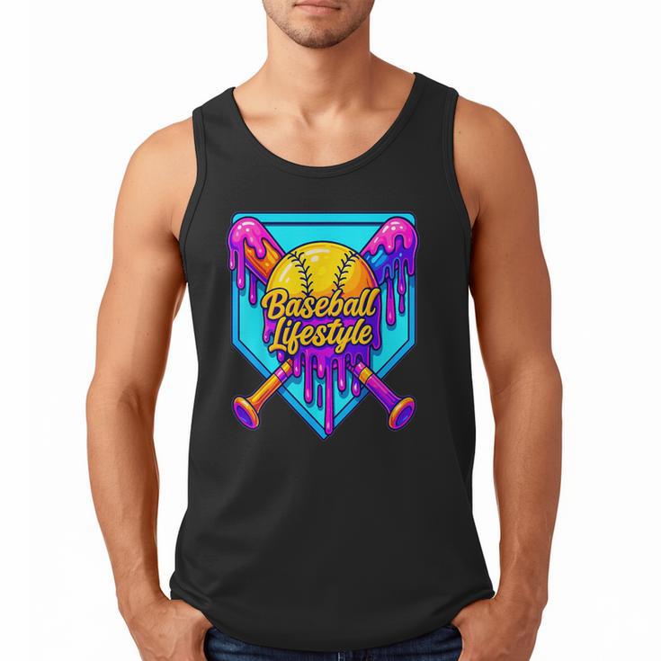 Baseball Drip Outfit Boys Ice Cream Drip Baseball Lifestyle Men Tank Top