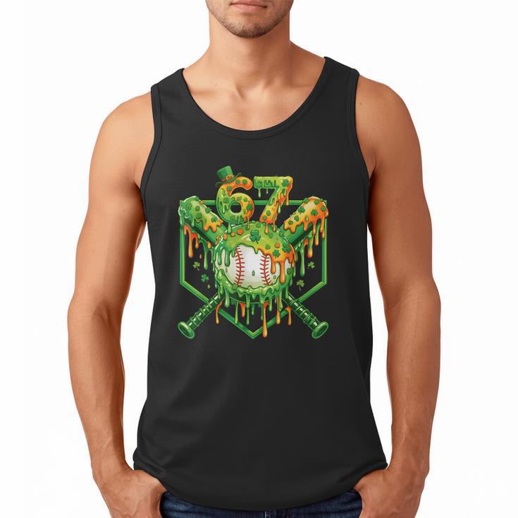 Baseball Drip St Patricks Day Boys Baseball St Patricks Day Men Tank Top