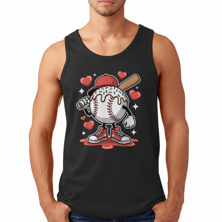 Baseball Drip Valentine Boys Women Men Hearts Sport Love Men Tank Top