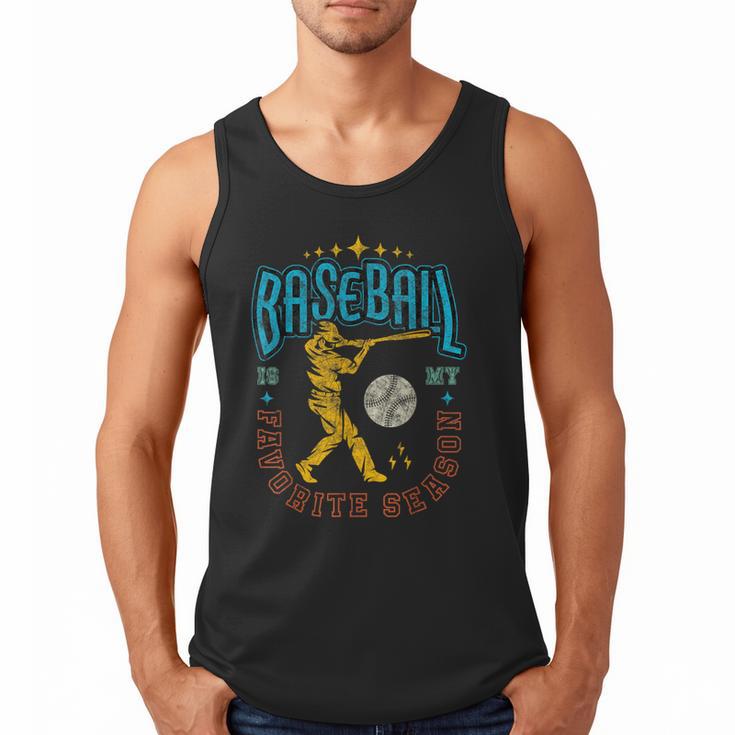 Baseball Is My Favorite Season Player Coach Fan Game Day Men Tank Top