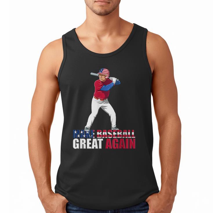Make Baseball Great Again Donald Trump Baseball Men Tank Top