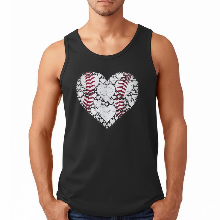 Baseball Heart Love Game Sports Fan Game Day Men Tank Top