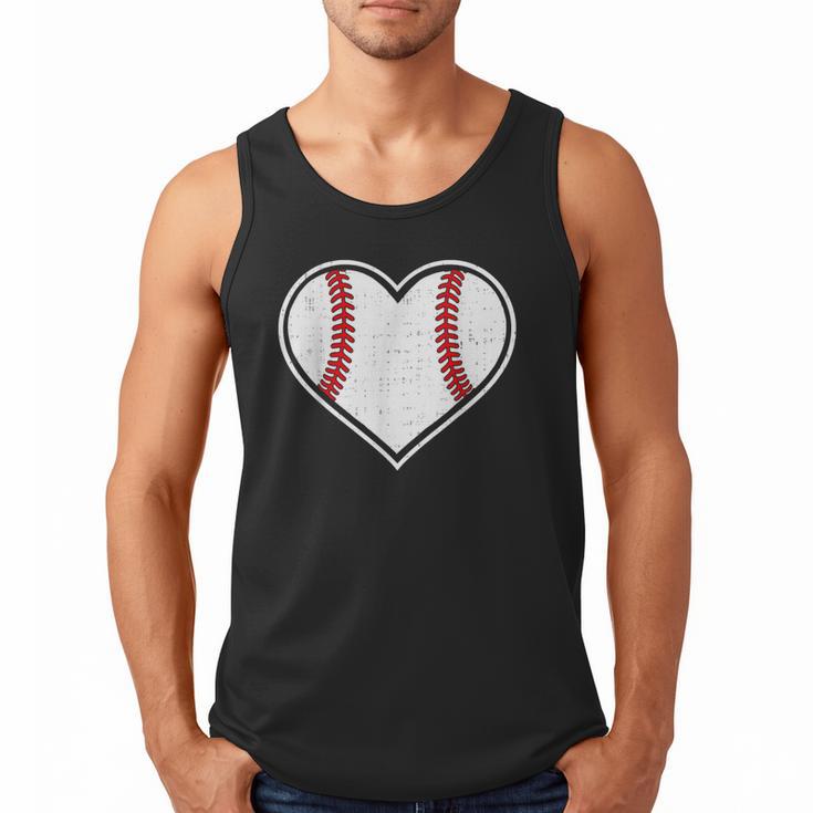 Baseball Heart Love Sport Valentines Day Men Women Boys Kids Men Tank Top