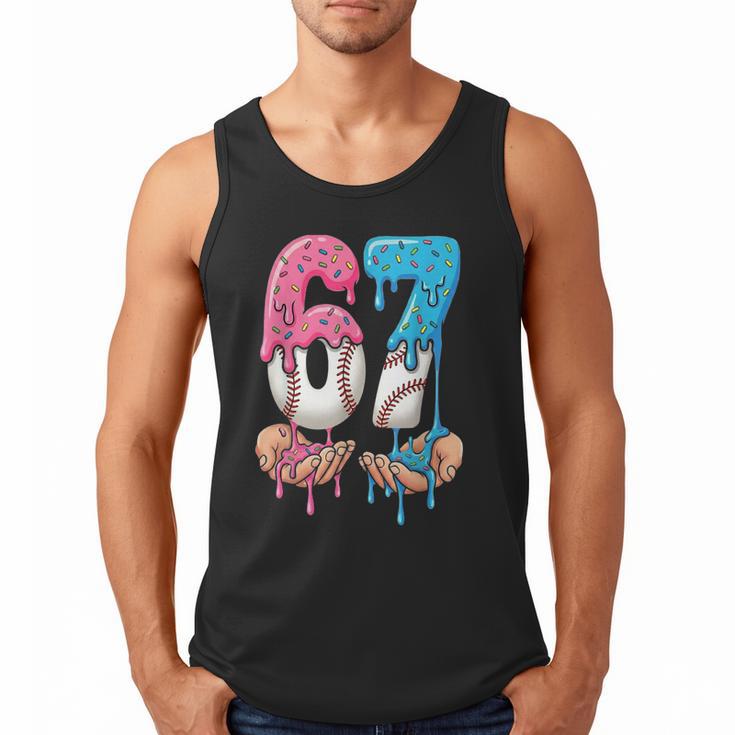 Baseball Ice Cream Drip 67 Hands Six Seven Boys Men Tank Top