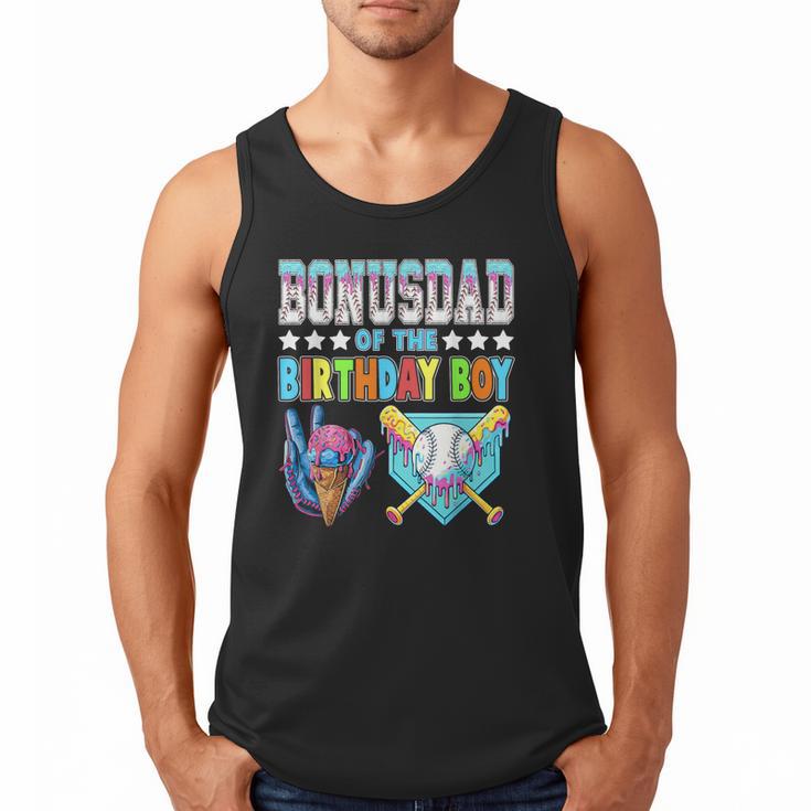 Baseball Ice Cream Drip Bonus Dad Of The Birthday Boy Men Tank Top