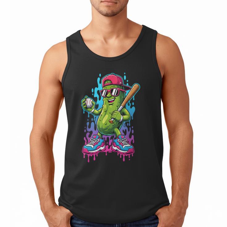 Baseball Ice Cream Drip Boys And Girls Batter Game Day Men Tank Top