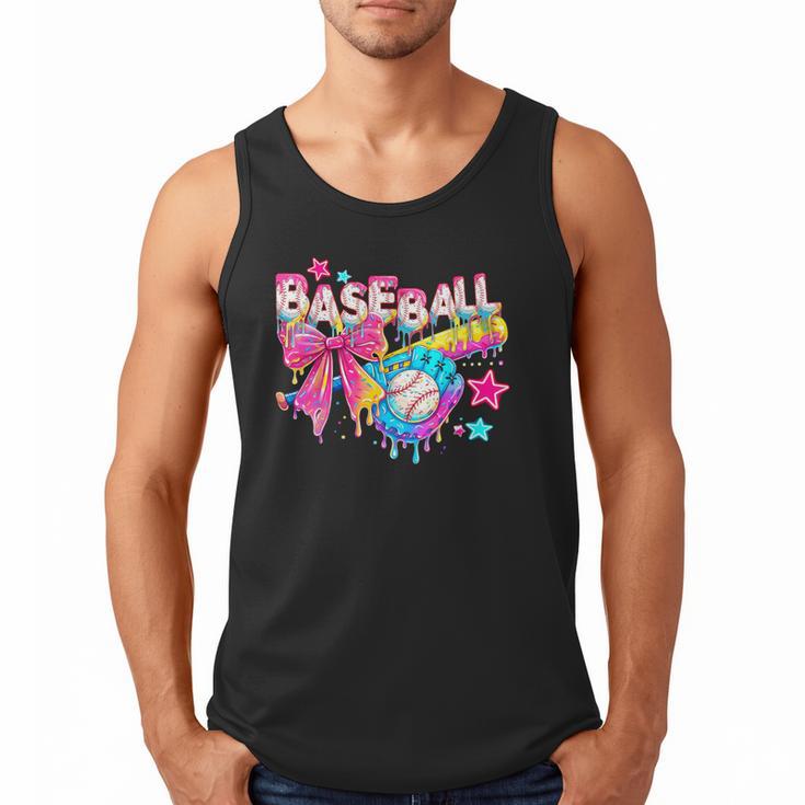 Baseball Ice Cream Drip Coquette Women Girls Mom Mama Men Tank Top