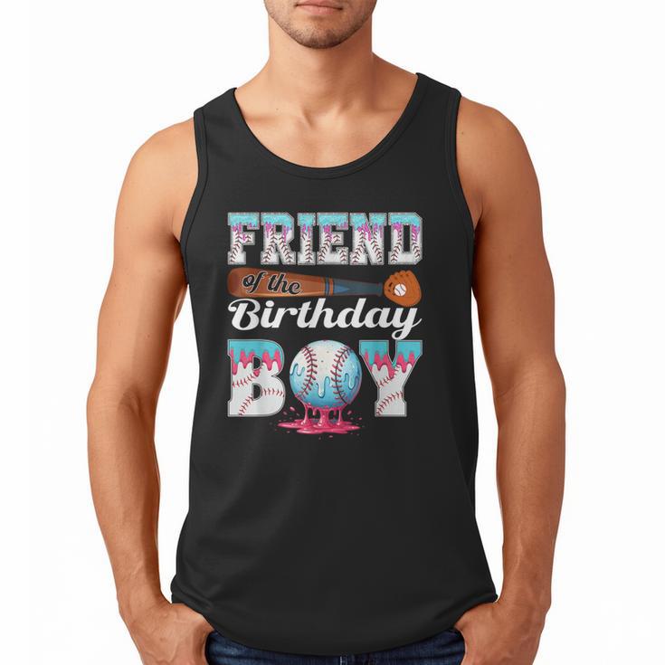 Baseball Ice Cream Drip Friend Of The Birthday Boy Men Tank Top