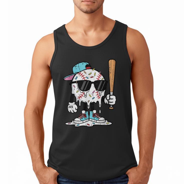 Baseball Ice Cream Drip Sports Boys Kids Youth Men Men Tank Top