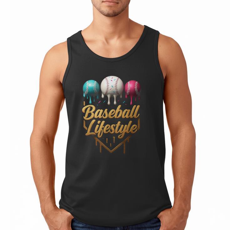 Baseball Lifestyle Drip Men Tank Top