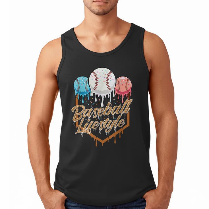 Baseball Lifestyle Baseball Lover Player Baseballer Men Tank Top
